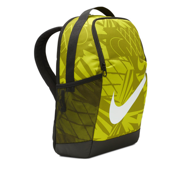 nike brasilia 7 large mesh backpack neon yellow Unisex-Adult Internal mesh divider visible through the shell for easy organization. Nike Brasilia JDI Mini Backpack